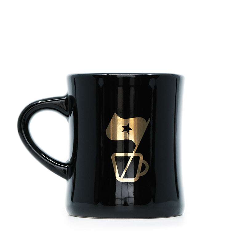 Black & Gold Diner Mug